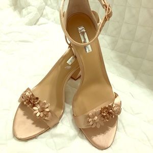 INC PINK BISQUE SANDAL HEELS